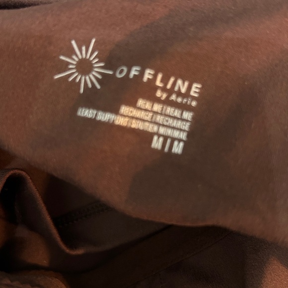 Brown Two-Piece aerie legging bra med/8 - Picture 3 of 8